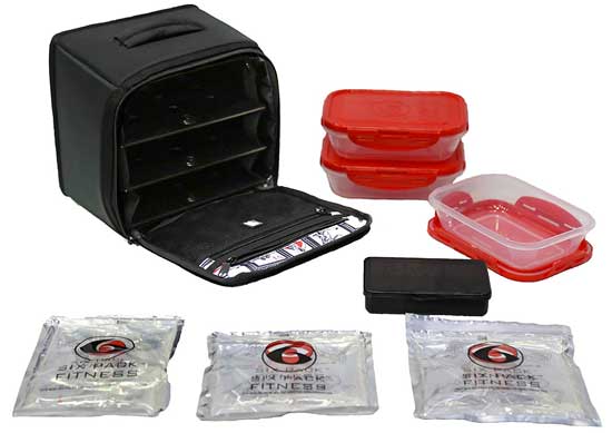 6 Pack Fitness Meal Planning Removable Compartment