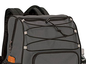 Bungee Cord on top of the OA Gear Backpack with Built-In Cooler