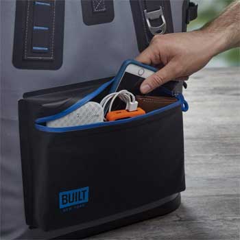 Built NY Outer Waterproof Pocket for Small Items and Electronics