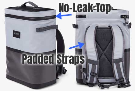 Leak-Proof Igloo Reactor Backpack Cooler Keeps Drinks Cold Up to 2 Days