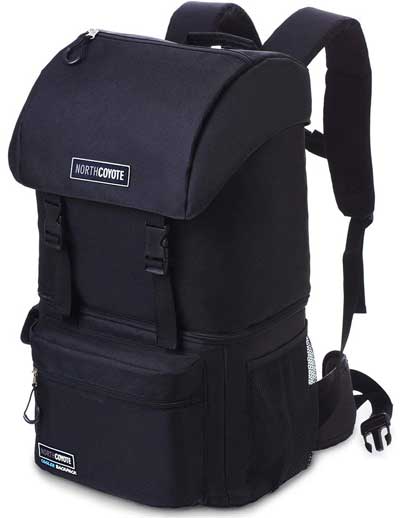 North Coyote Cooler Backpack with 2 Cooler Compartments, for Hiking, Backpacking and Lunches