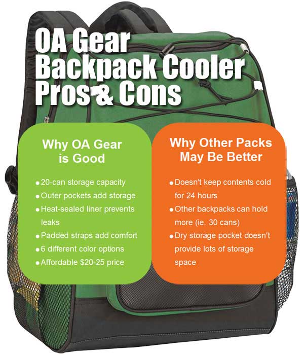 OA Gear Backpack Cooler Pros and Cons