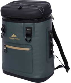 Ozark Premium Backpack Cooler with Compression Molded Leak-Proof Design