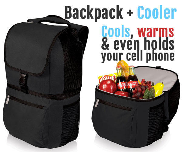Picnic Time Zuma Insulated Cooler Backpack - Cools and Warms Food