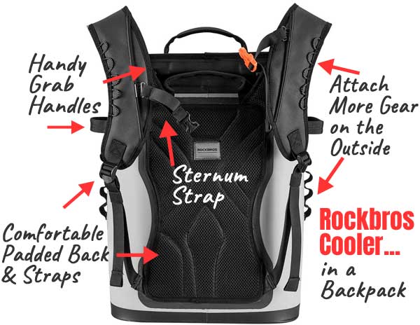 Rockbros Cooler Backpack - Leakproof and Stays Cold for 48 Hours