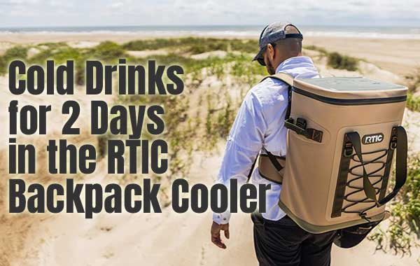 RTIC Waterproof Insulated Backpack Cooler - Keeps Ice & Drinks Cold for 2 Days